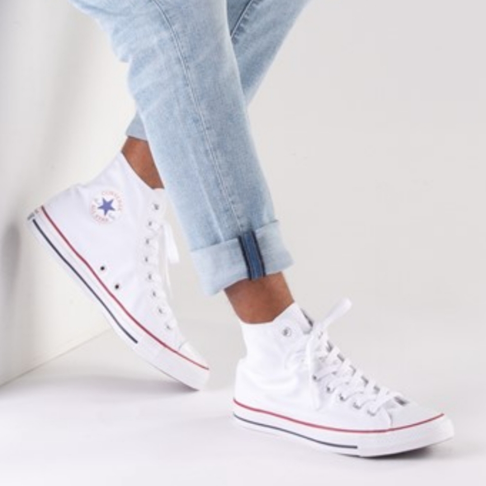 SOLD White High Top Converse